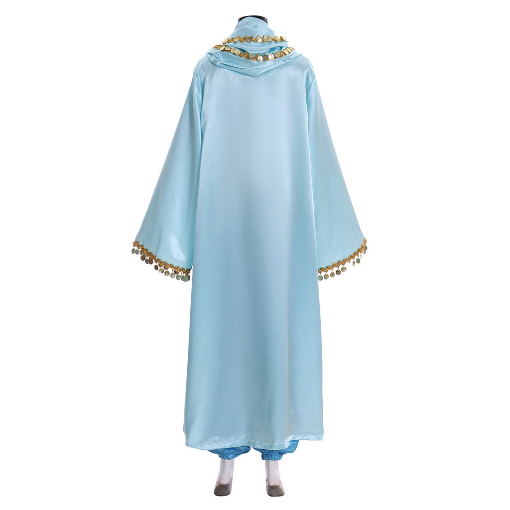 Costume Cosplay Princesse Jasmine avec Cape | Tenue Disney Aladdin pour Halloween et Fêtes à Thème