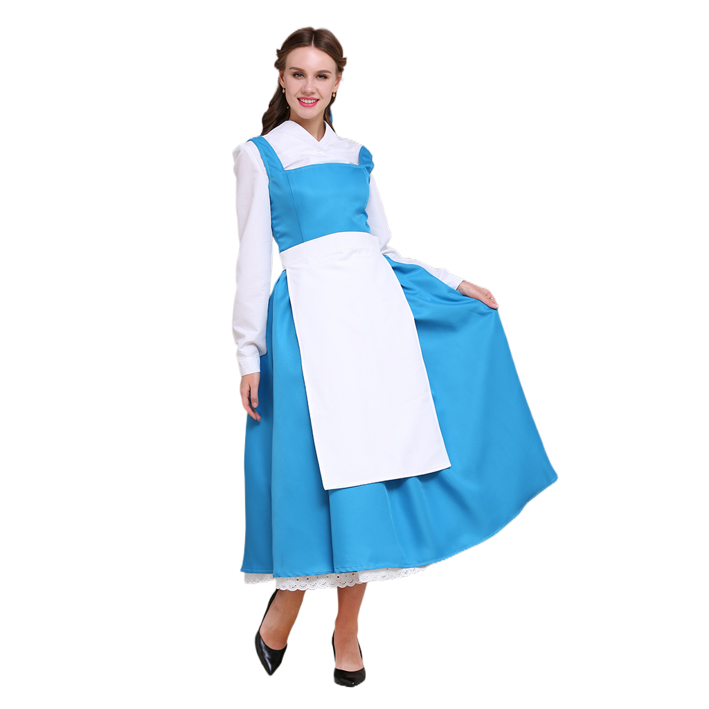Costume Cosplay Belle - La Belle et la Bête | Robe Princesse Disney pour Halloween et Événements