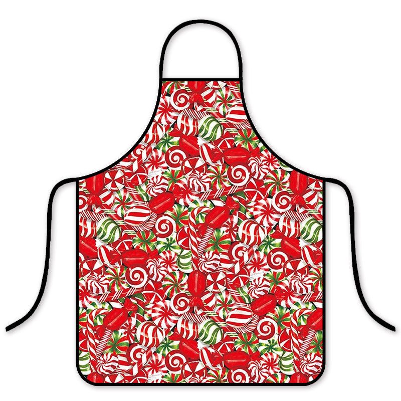 Tablier de Noël imperméable tendance version coréenne pour cuisine à la maison ou restaurant de hot pot