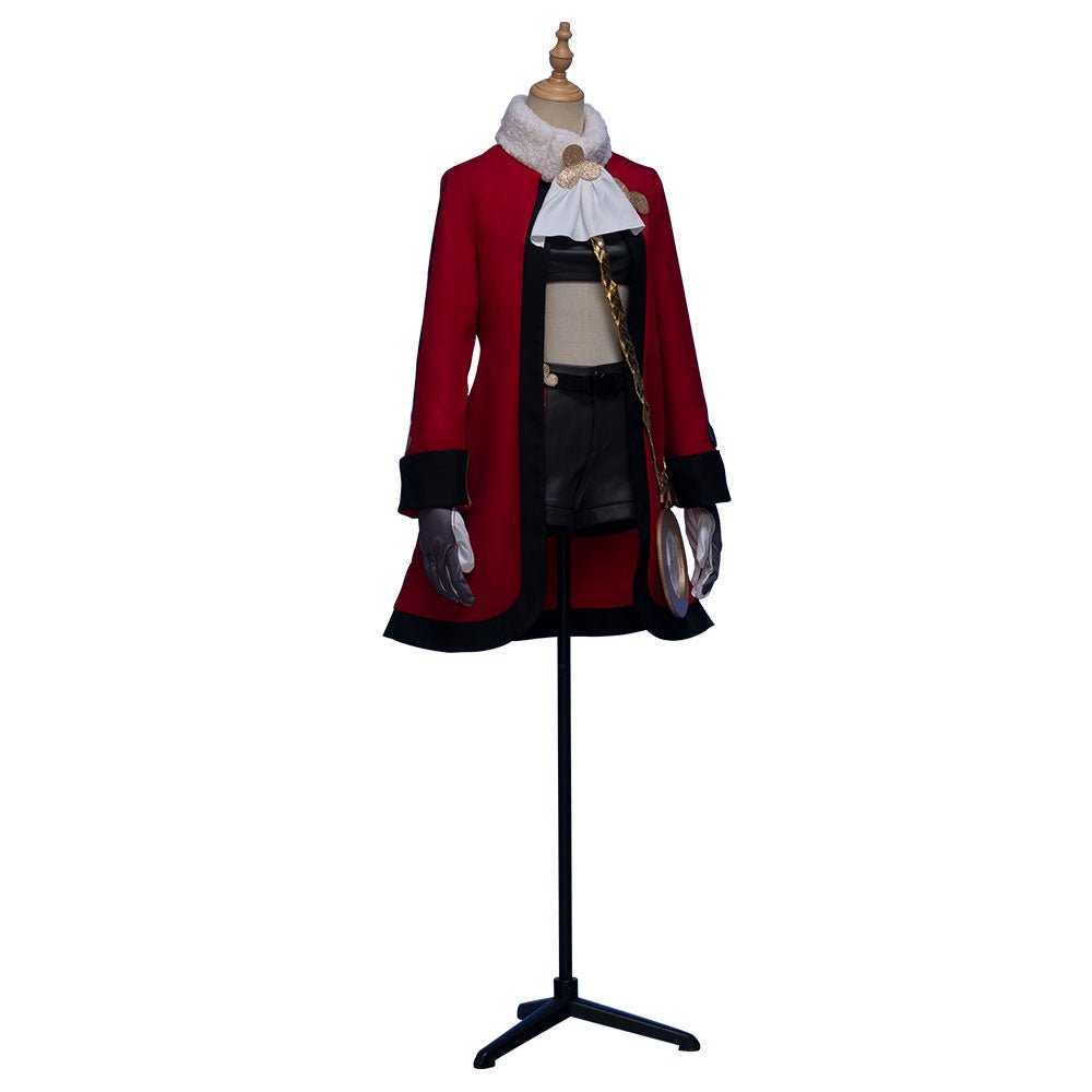 Costume Cosplay Honkai: Star Rail Pom-pom pour Femme - Ensemble Halloween avec Manteau, Chapeau, Pantalon et Accessoire