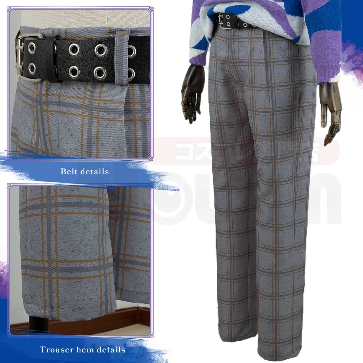 Costume Cosplay Reo Mikage Blue Lock - Pullover, Pantalon et Perruque pour un Look Quotidien