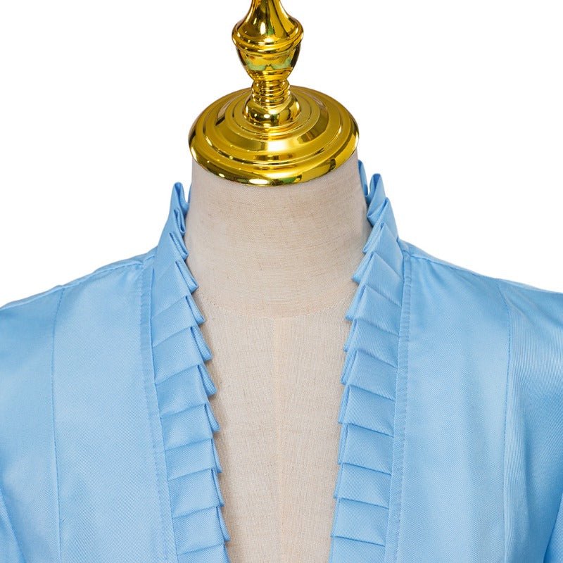 Robe Gothique Médiévale Vintage Femme – Costume Cosplay Manches Longues Cocktail Haute-Basse