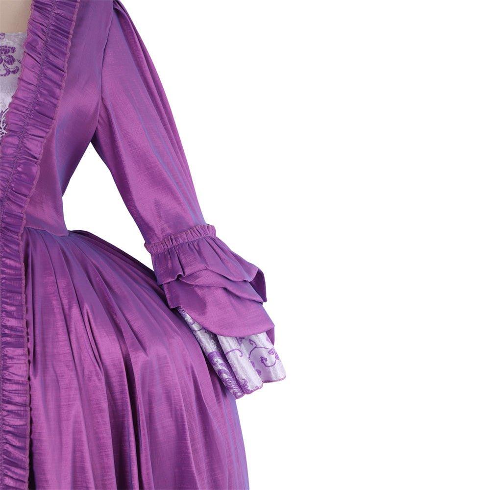 Robe Rococo Violet Brodé du 18e Siècle - Gown de la Série Médiévale de L'AniMirage