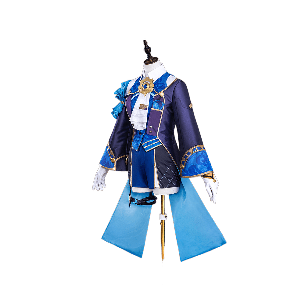 Costume Cosplay Honkai: Star Rail Misha - Uniforme d'Aventurier Galactique et Perruque