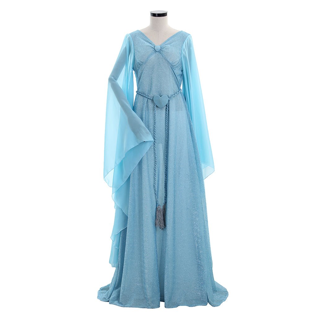 Costume Fée Bleue Pinocchio pour Femmes | Robe Bleue Enchantée avec Bandeau | Déguisement Disney