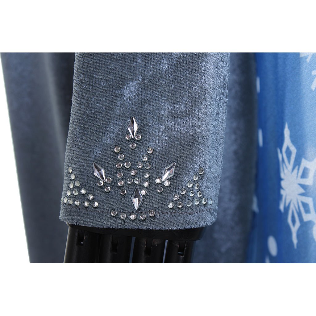 Robe en Velours Elsa Reine des Neiges | Costume Cosplay Femme pour Halloween