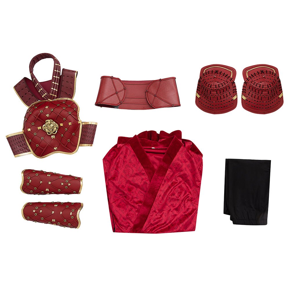 Costume Cosplay Hela Combat Rouge Saison 2 What If – Marvel, Sans Bottes