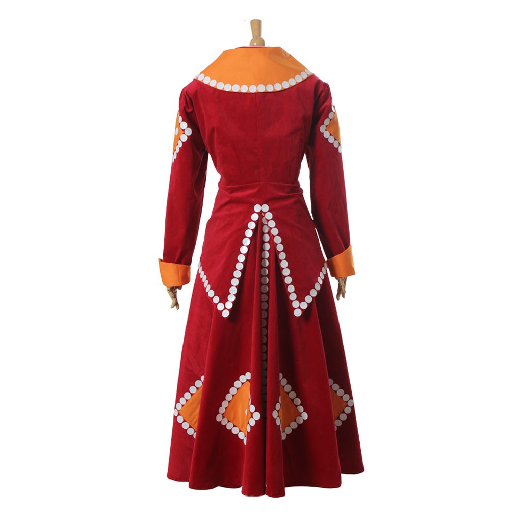 Robe Rouge Adulte Dame Tremaine Méchante Belle-Mère Costume Cosplay