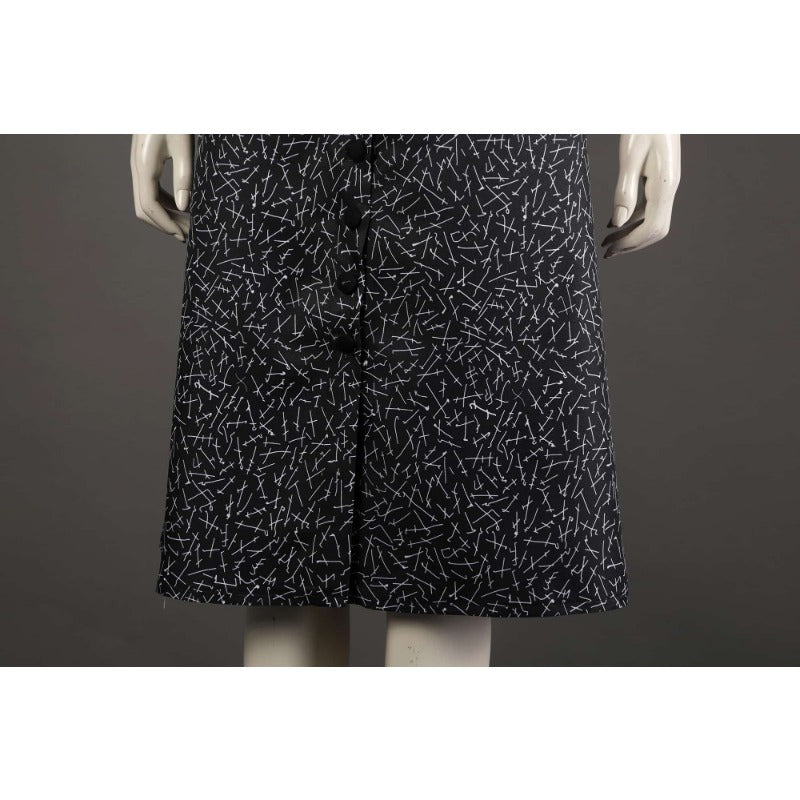 Costume Cosplay Wednesday Addams - Tenue Gothique de La Famille Addams pour Halloween