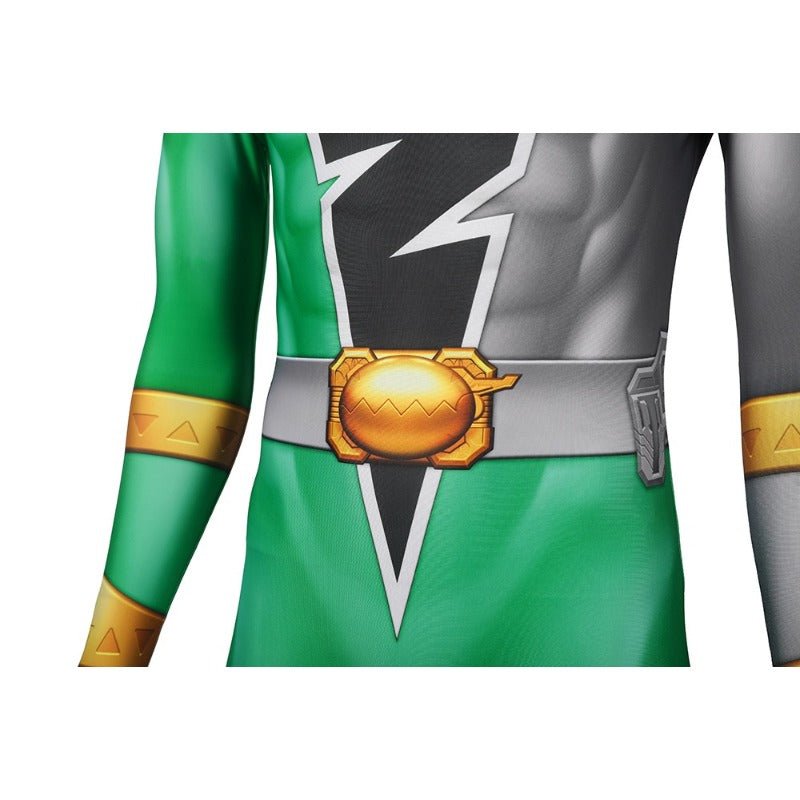 Costume Cosplay Power Rangers Vert - Combinaison pour Fête et Halloween
