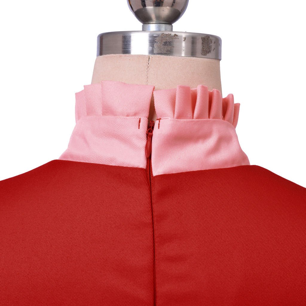 Costume Cosplay Lady Tremaine | Robe de Reine Rouge pour Femmes | Gown pour Halloween et Série Disney