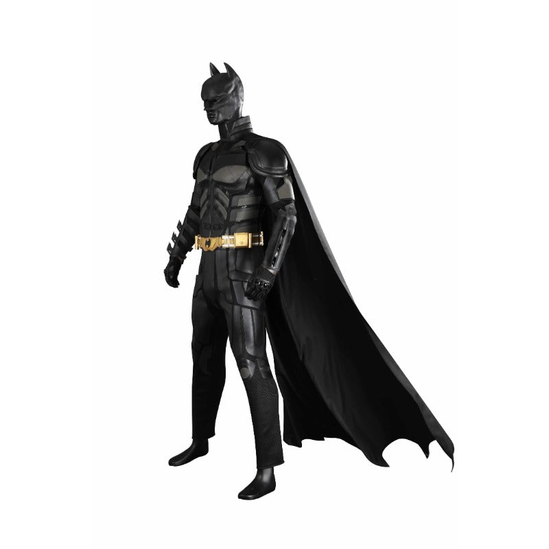Costume Adulte Super Héros Chevalier Chauve-Souris Combinaison avec Cape et Masque pour Halloween