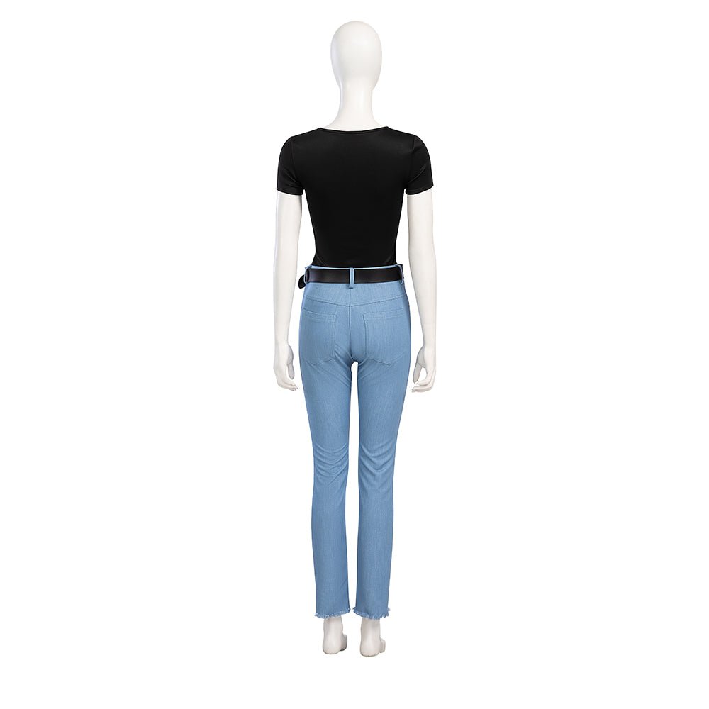 Costume Madame Web Cassandra Webb Cosplay Film Halloween avec Chaussures