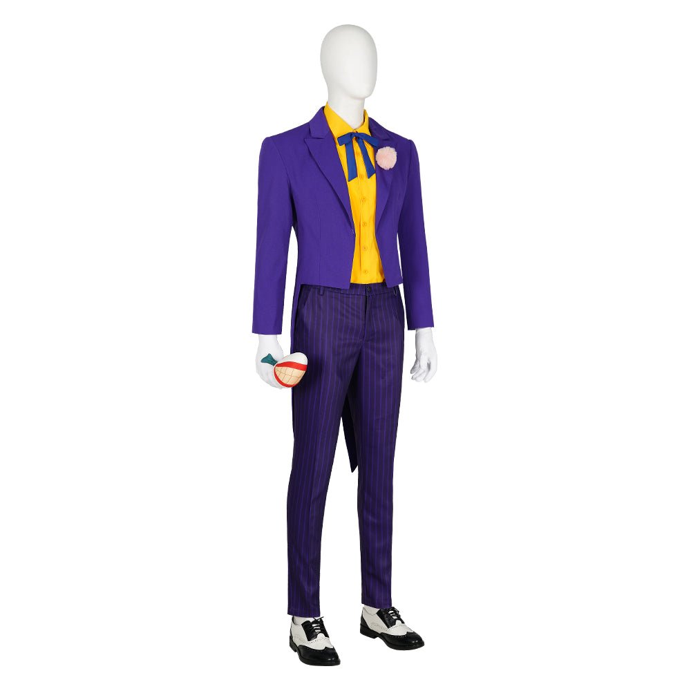 Costume Cosplay Complet Joker pour Hommes - Série Animée Batman - Déguisement Halloween