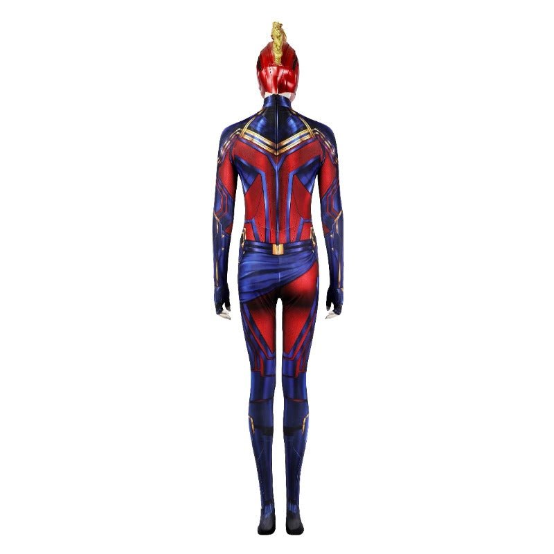 Combinaison Cosplay Captain Marvel Carol Danvers - Costume Inspiré d'Avengers Endgame
