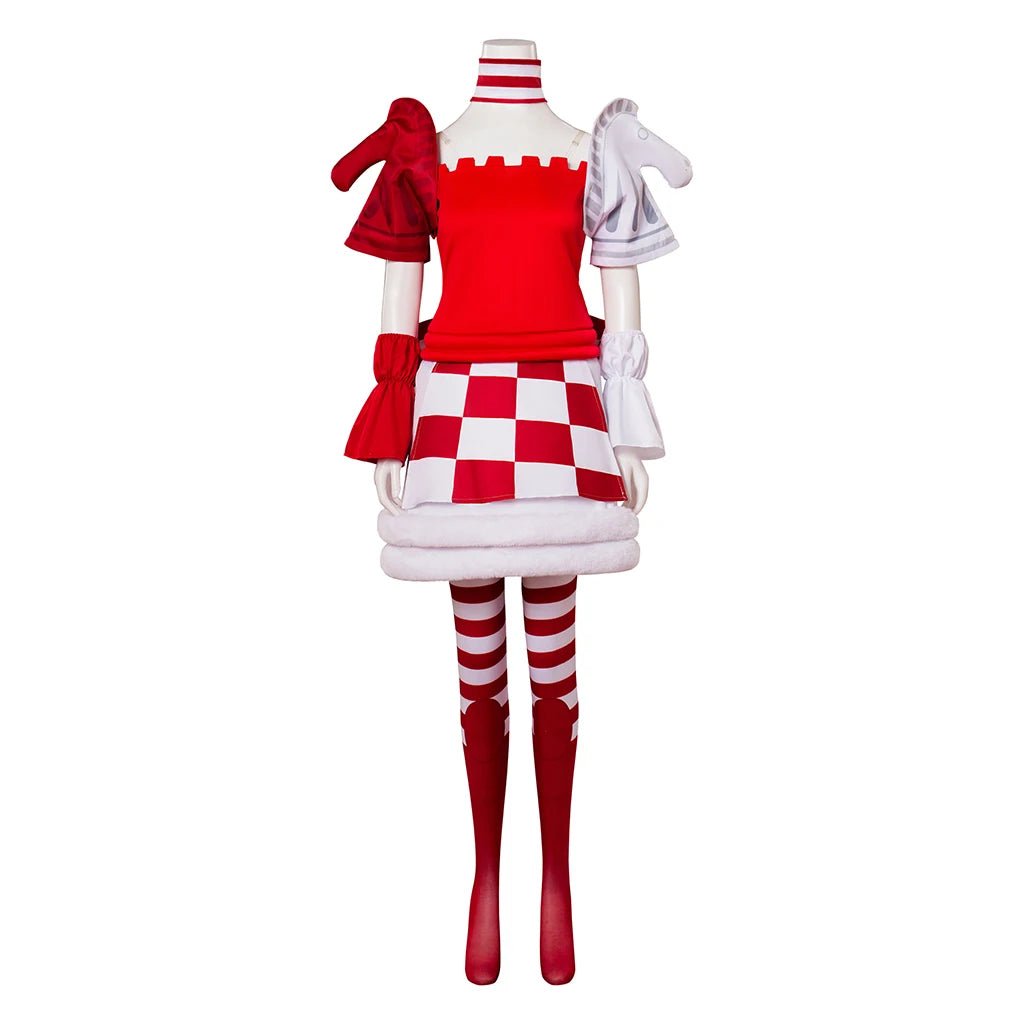 Costume Cosplay Alice Folie Retours Robe Échecs Lolita pour Fêtes d'Halloween