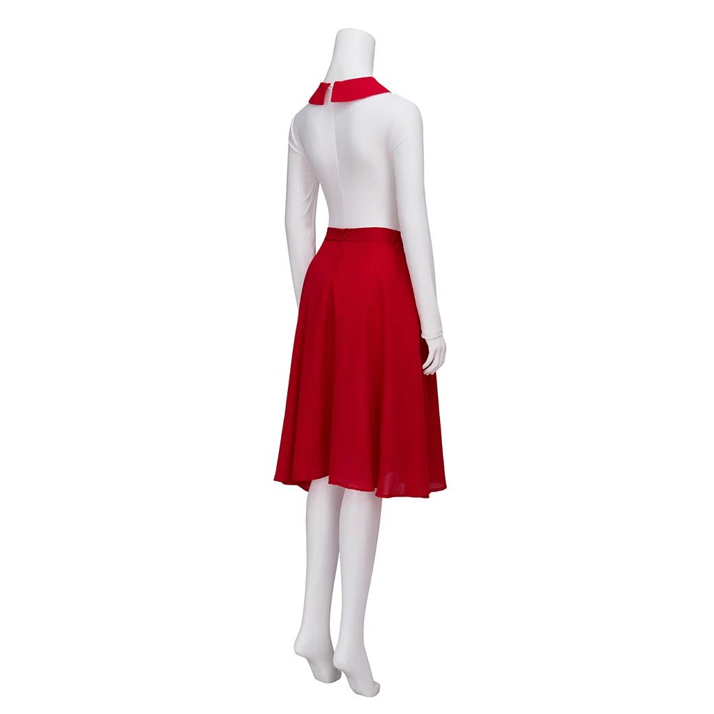 TV Grease : Rise of the Pink Ladies Costume de Cheerleading - Jupe Rouge avec Accessoires