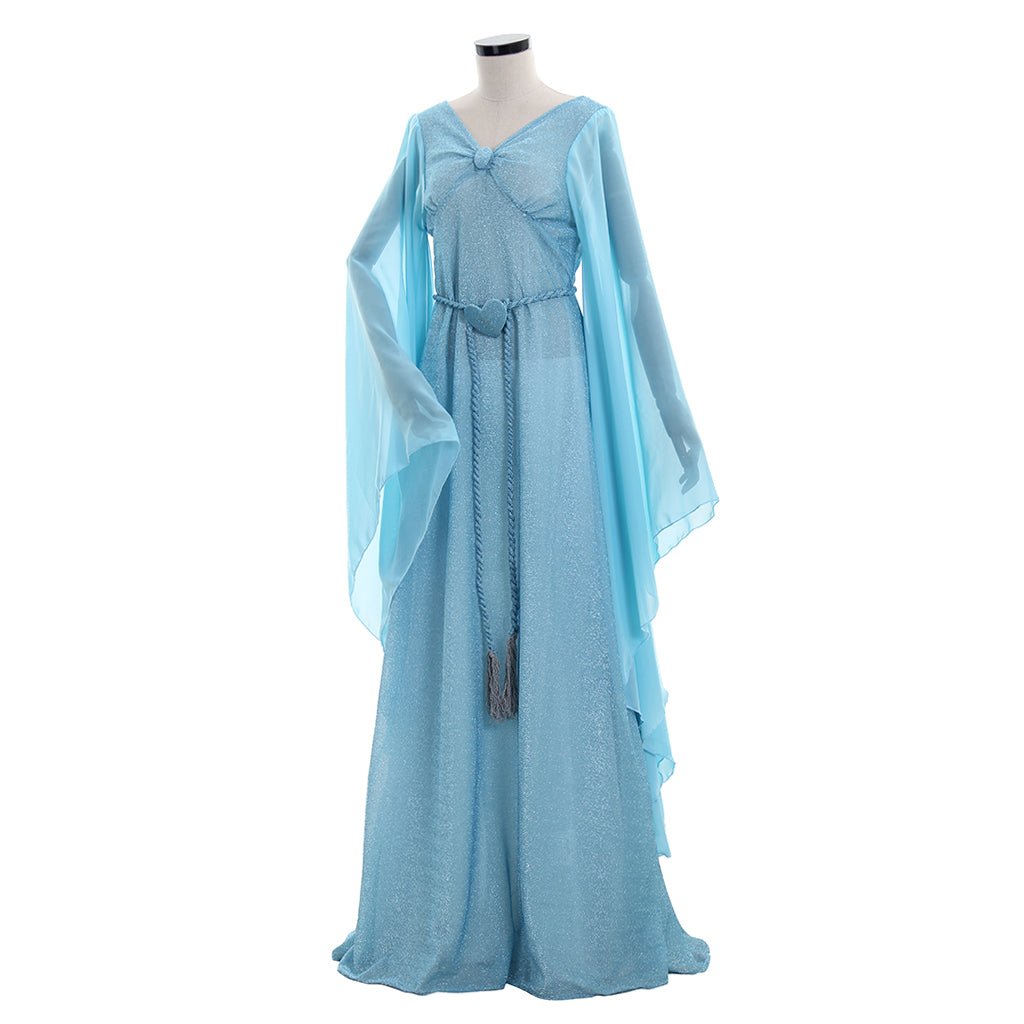 Costume Fée Bleue Pinocchio pour Femmes | Robe Bleue Enchantée avec Bandeau | Déguisement Disney