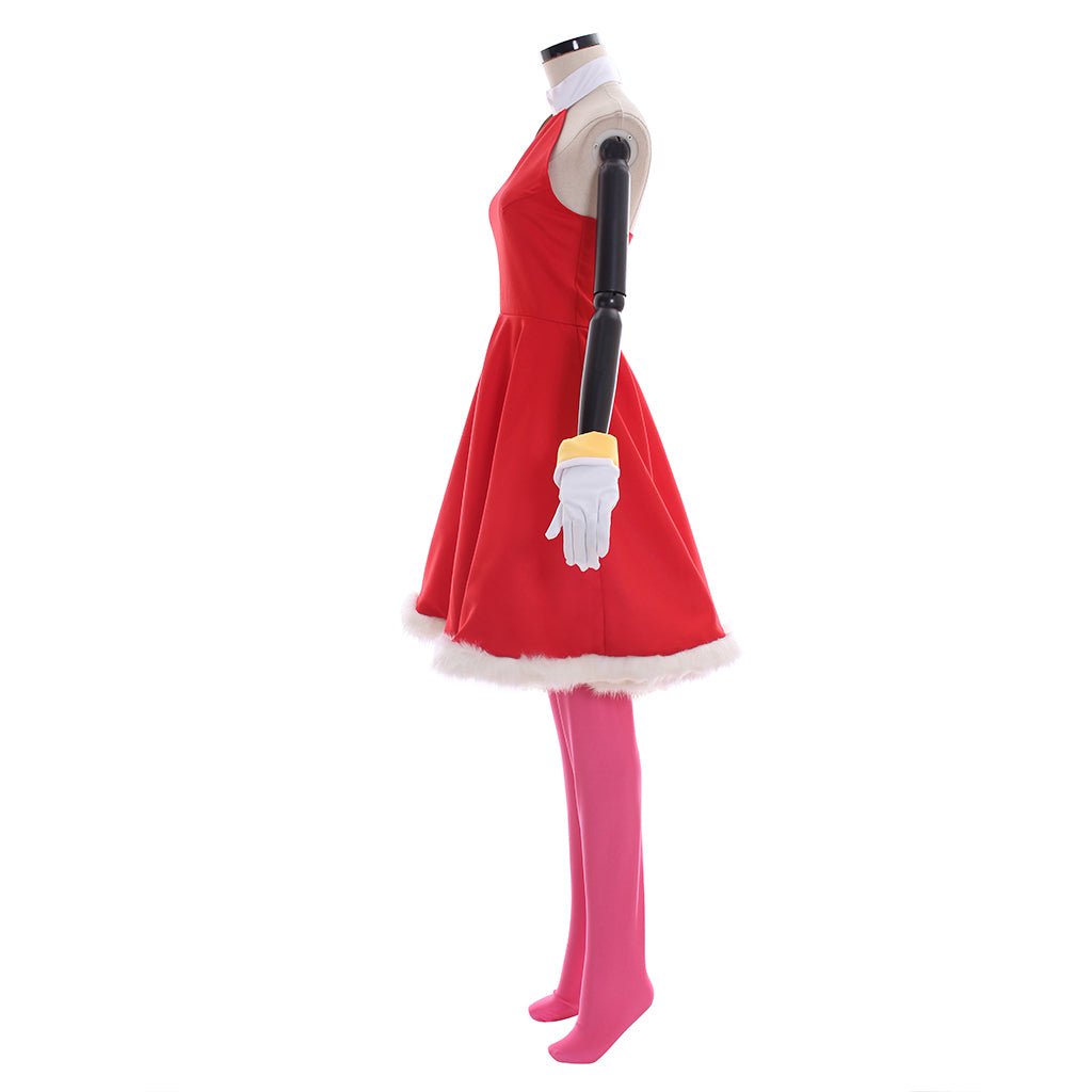 Costume Cosplay Amy Rose - Robe Rouge Rosy The Rascal pour Femmes | Série Cosplay de Jeu