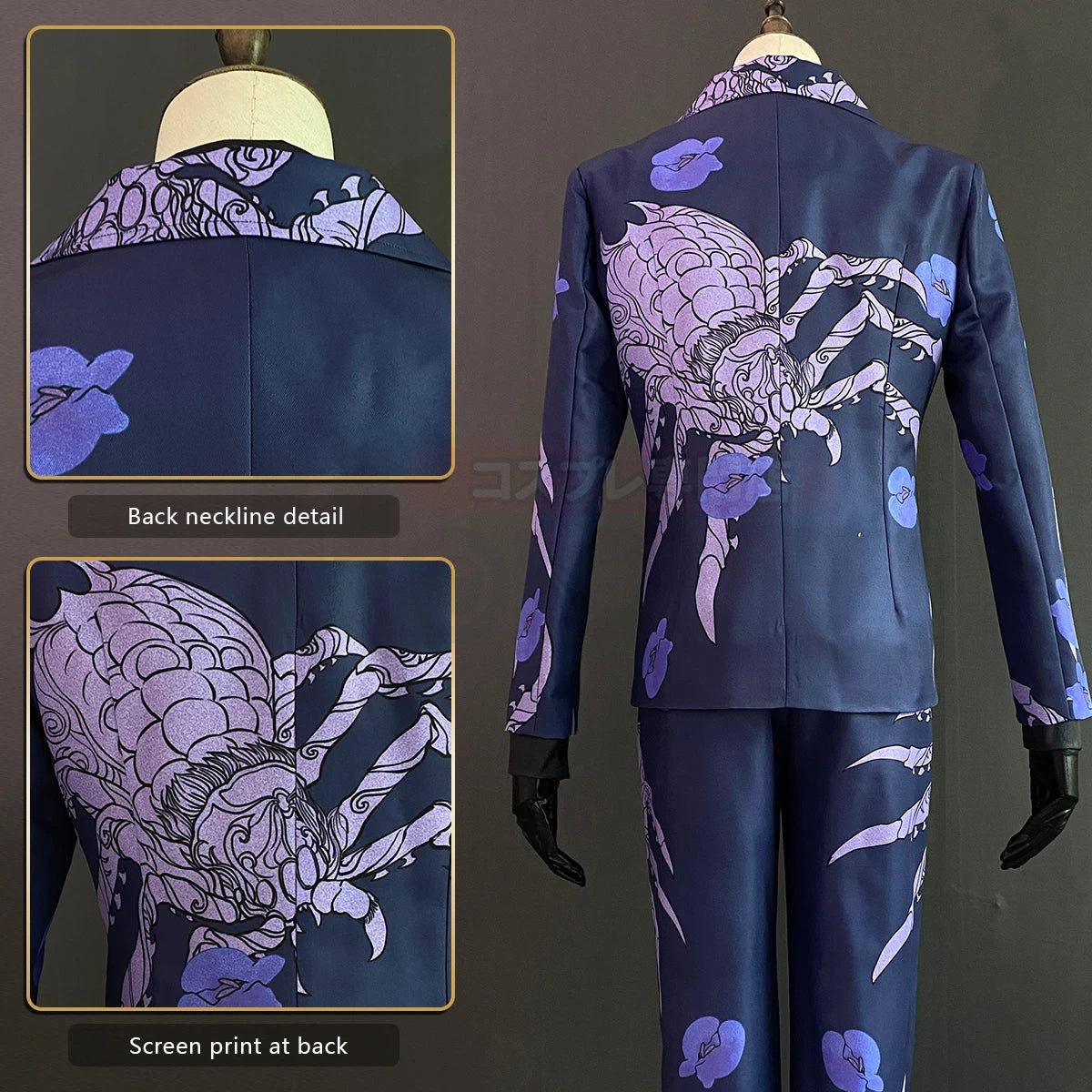 Costume Cosplay Ran Haitani Tokyo Anime Combinaison Araignée Pantalon Chemise Cravate Gants Cadeau Halloween Noël