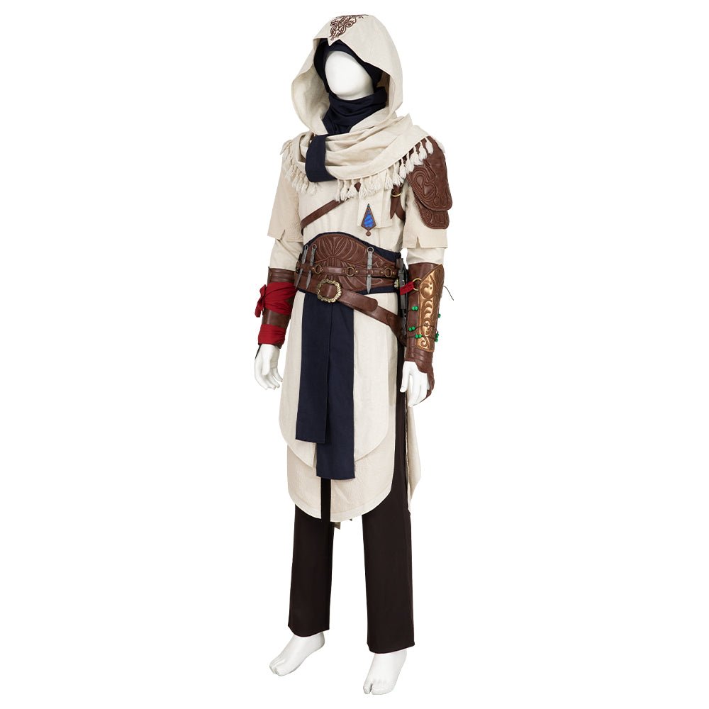 Costume Cosplay Basim Ibn Ishaq Assassin's Creed Mirage Complet avec Chaussures