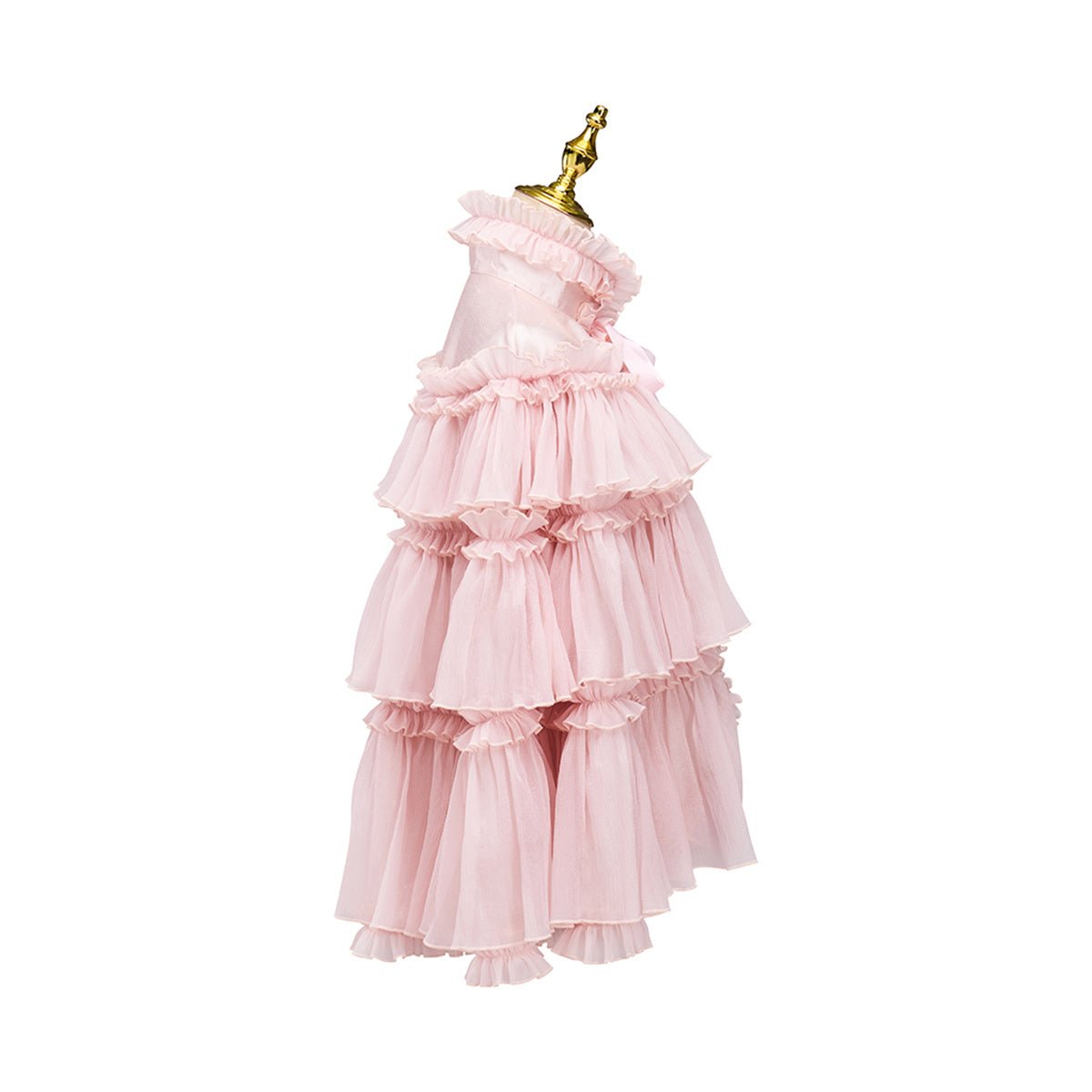 Cape Cosplay Rose Longueur Moyenne - Costume Anime Élégance