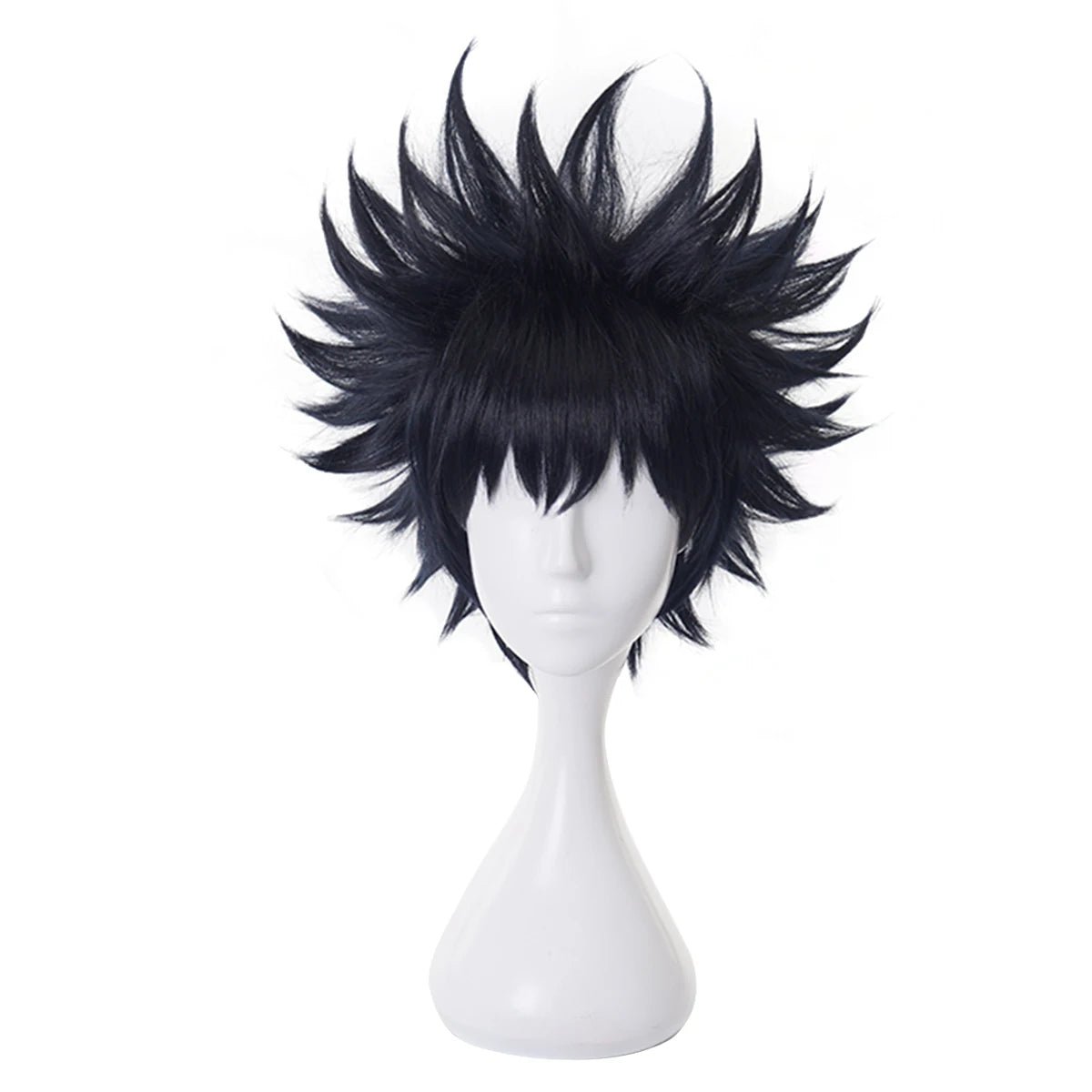 Perruque Cosplay Megumi Fushiguro Jujutsu Kaisen en Fibre Synthétique de Haute Qualité Taille Adjustable pour Halloween et Fêtes