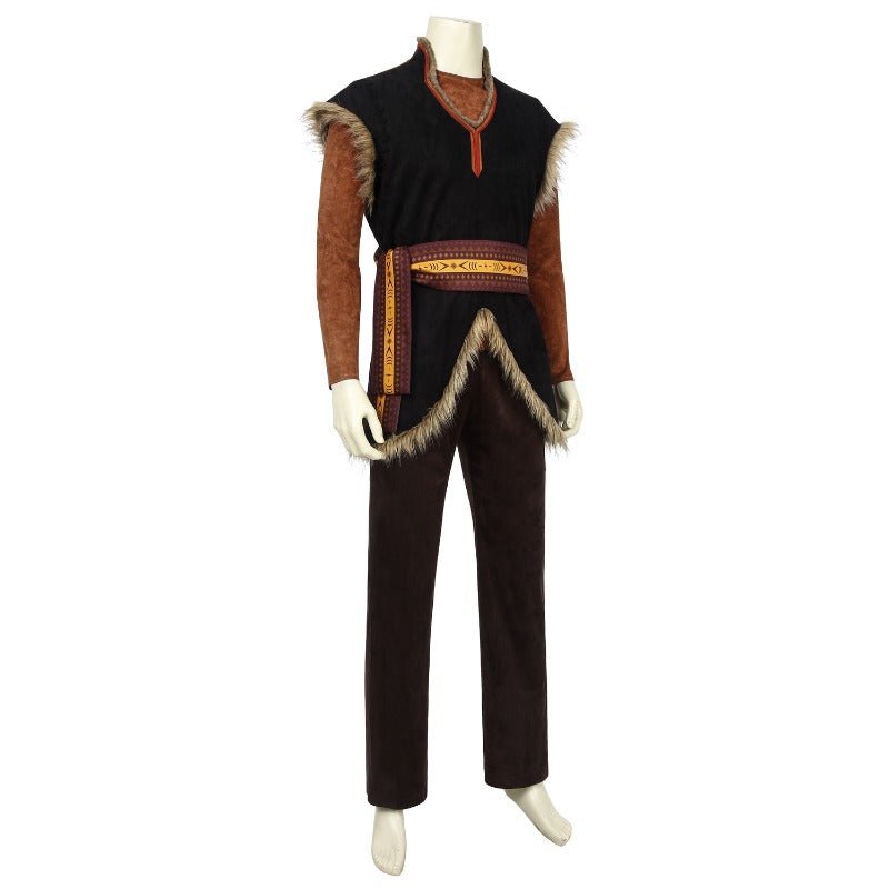 Costume Cosplay Kristoff Frozen 2 pour Homme avec Accessoires Complets