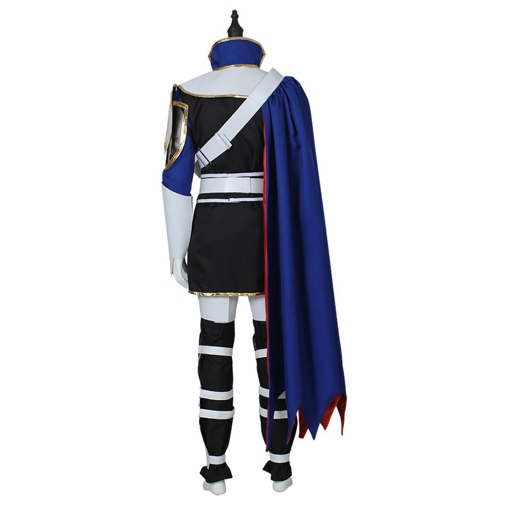 Costume Cosplay Fire Emblem Roy Mercenaire pour Hommes - Combinaison de Combat avec Cape - Déguisement Guerrier pour Fête, Carnaval, Halloween