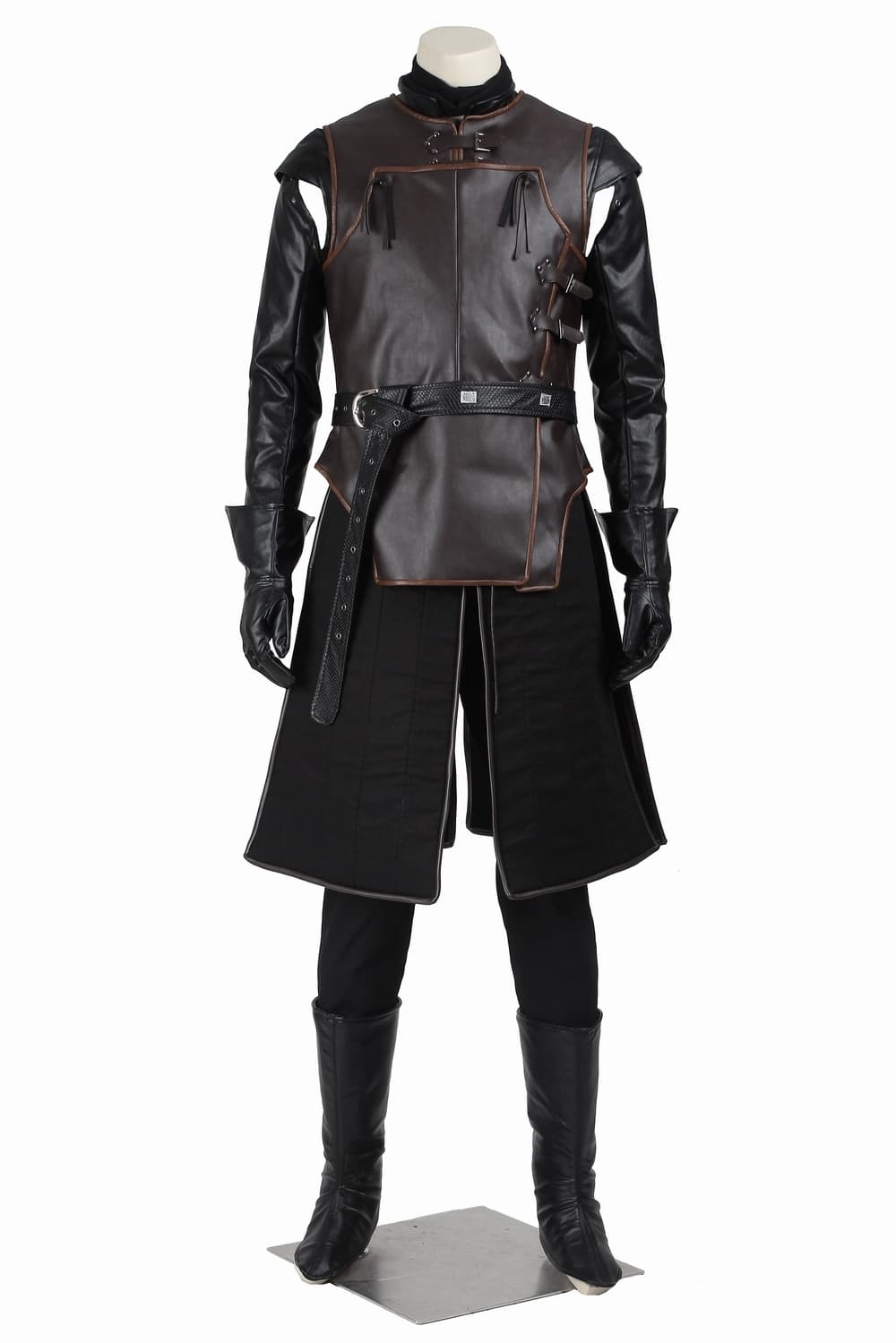 Costume Cosplay Jon Snow - Tenue de la Garde de Nuit pour Hommes Halloween & Carnaval