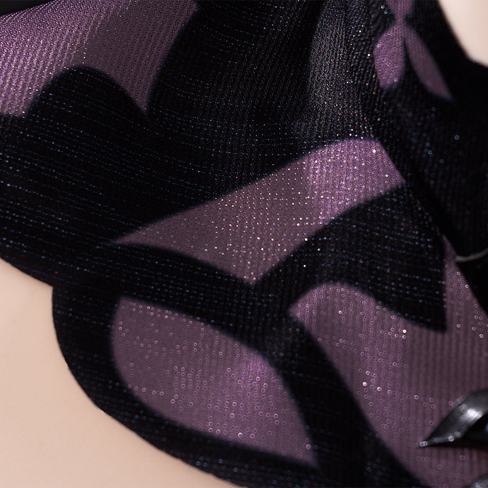Costume Cosplay Black Swan Honkai Star Rail | Robe Violette Perruque Accessoires Jardin de la Réminiscence