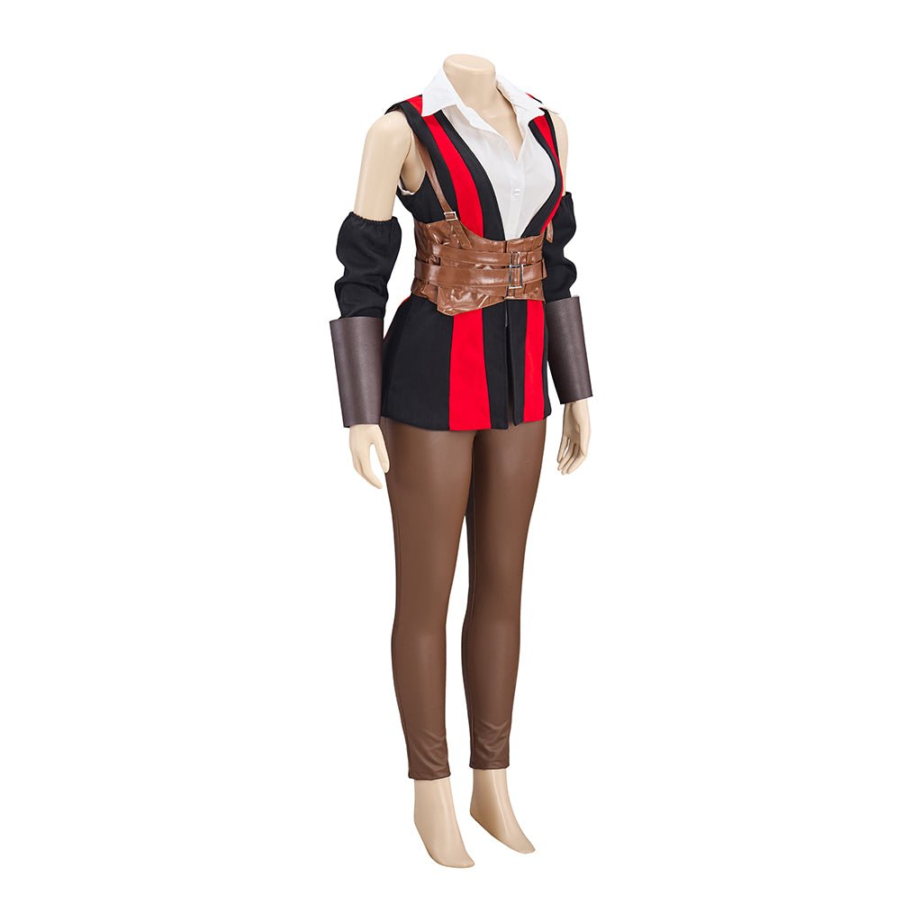 Ensemble Veste et Pantalon en Cuir PU pour Femme – Idéal pour Cosplay et Tenues Tendance