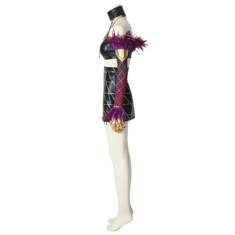 Costume Cosplay KDA Evelynn - Ensemble Haut et Jupe pour Halloween