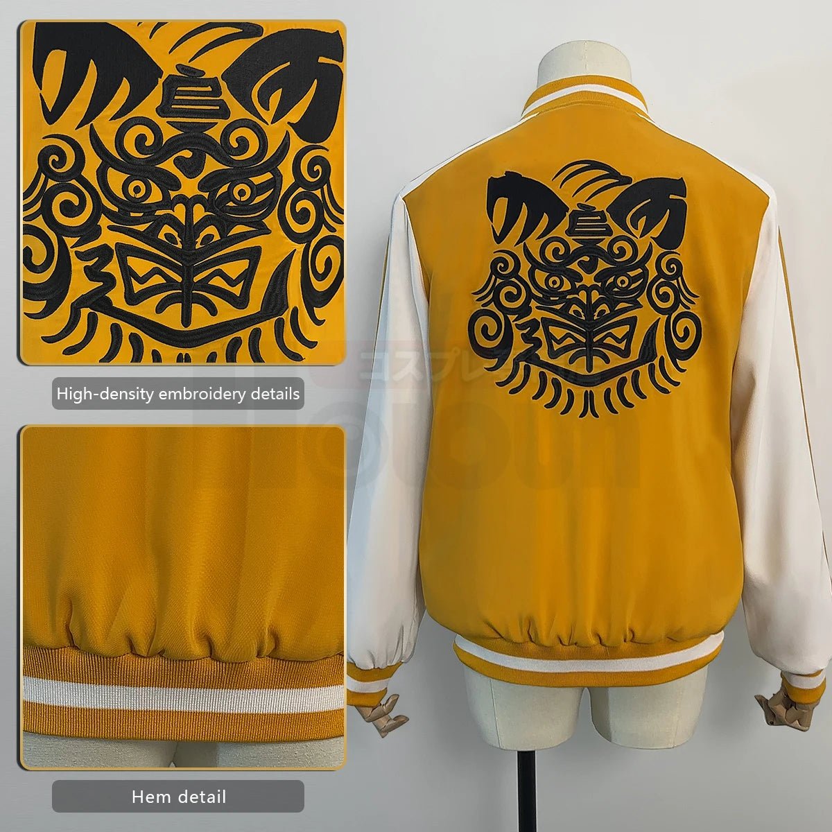 Veste Coupe-Vent Anime Tomiyama Choji Jo Togame Costume Cosplay Broderie Veste College Lion Den Cadeau