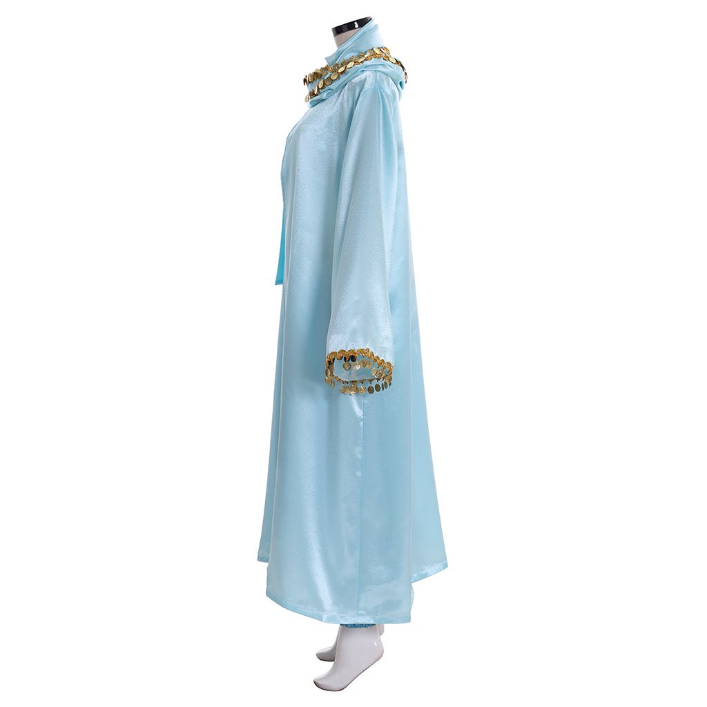 Costume Cosplay Princesse Jasmine avec Cape | Tenue Disney Aladdin pour Halloween et Fêtes à Thème