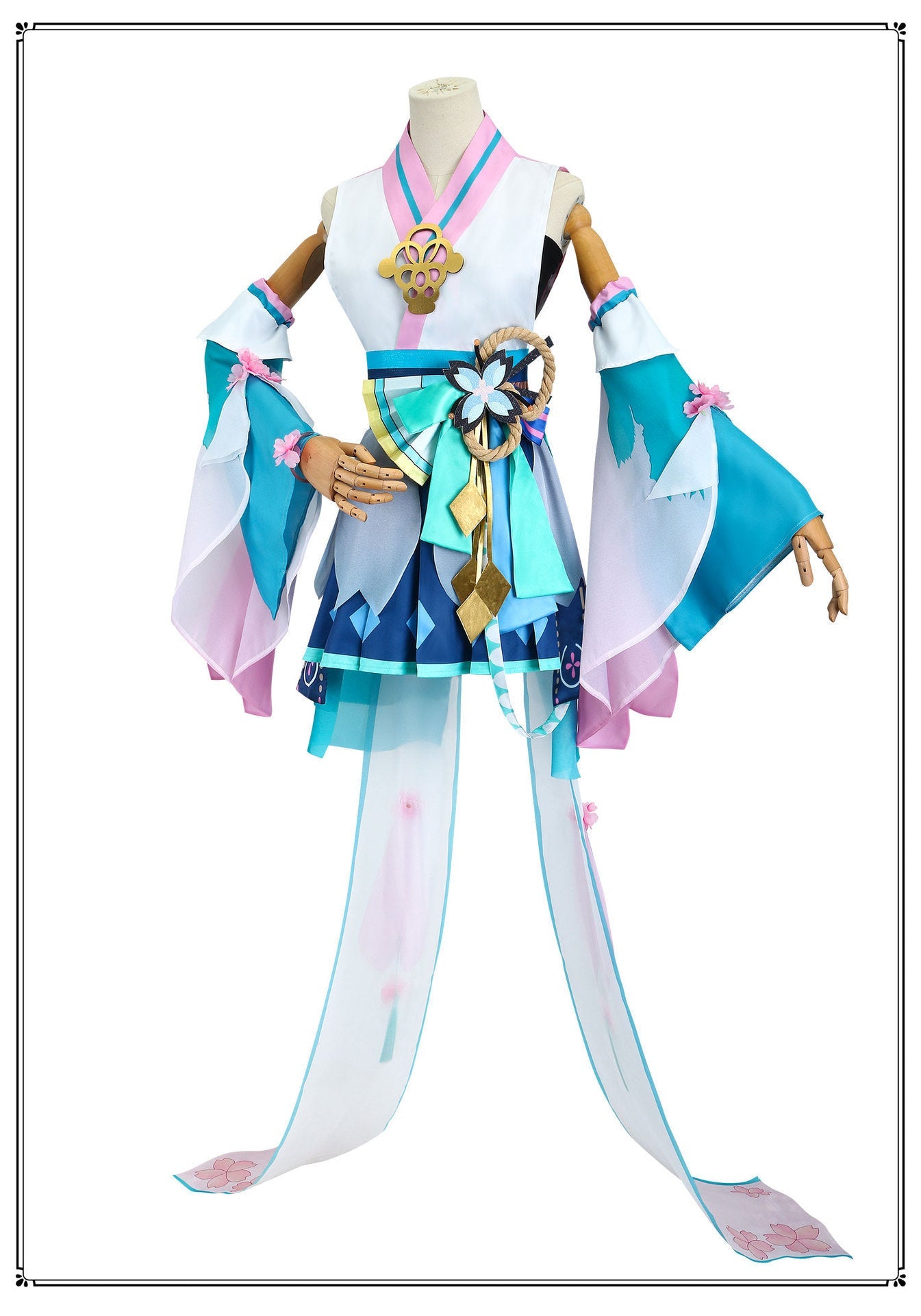 Costume Cosplay Hatsune Miku Onmyoji Pré-Réveil – Élégant & Détailé