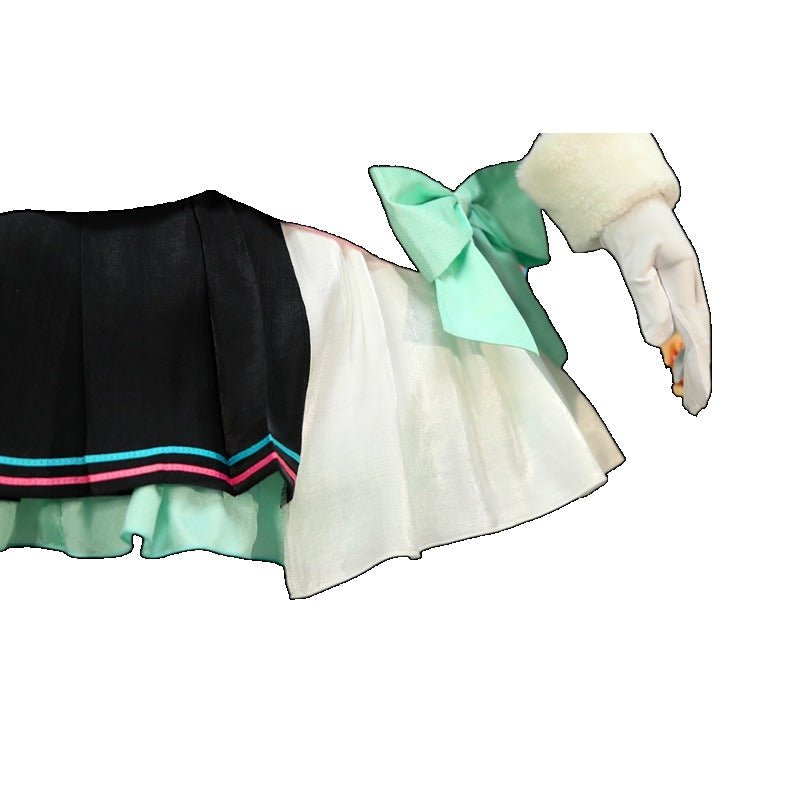 Costume Cosplay Magical Mirai 2021 Trèfle Lapin Miku avec Bottes - Tenue Hatsune Miku