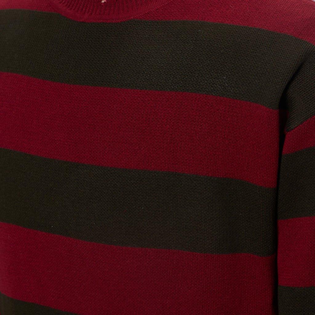 Pull Cosplay Freddy Krueger | Film Rue de l'Angoisse Pull Rayé Rouge | Tricot Unisexe pour Hommes et Femmes