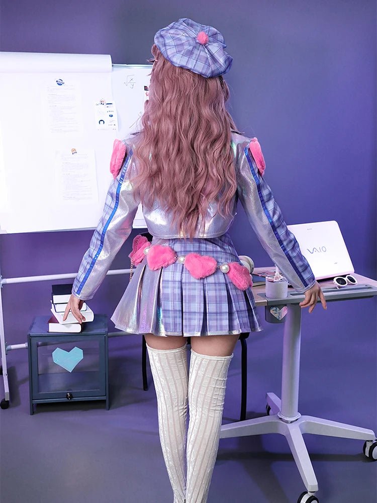 Costume Cosplay LOL Cœur Brisé & Cœur Battu Caitlyn - Nouveau Skin Saint-Valentin pour Femmes - Ensemble Complet pour Halloween