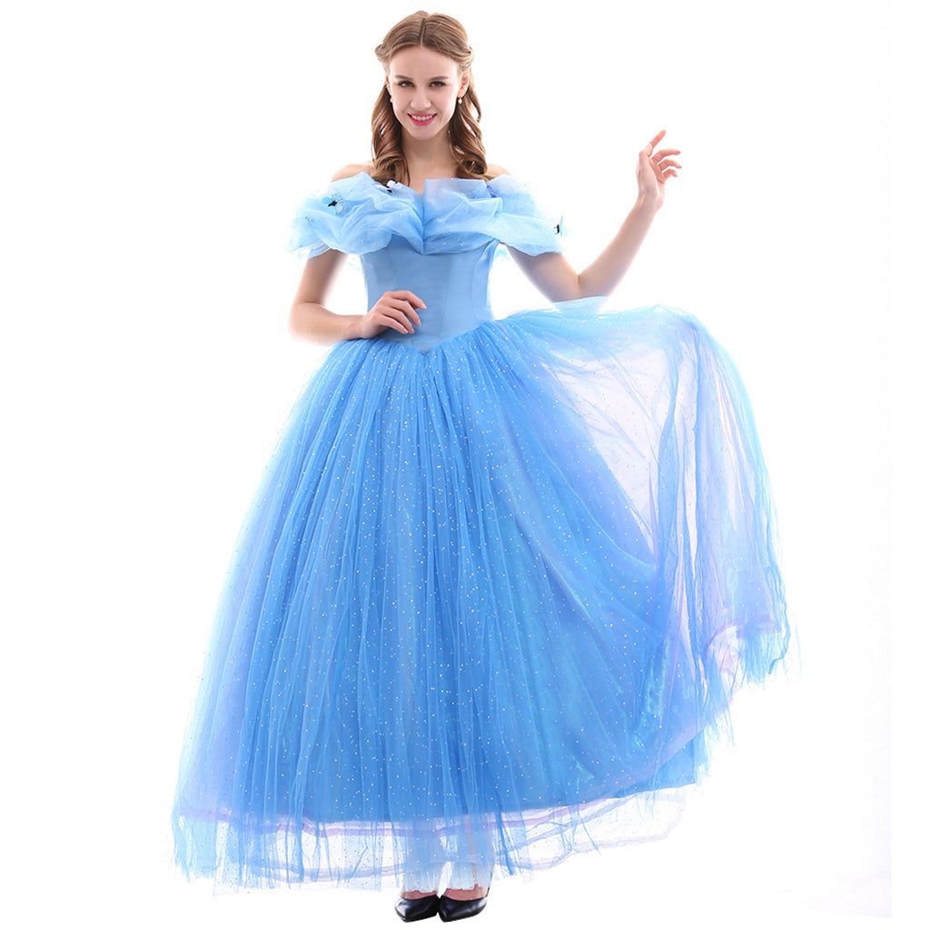 Série de Costumes Cosplay Disney Cinderella: Princesse, Prince, Belle-mère et Domestique