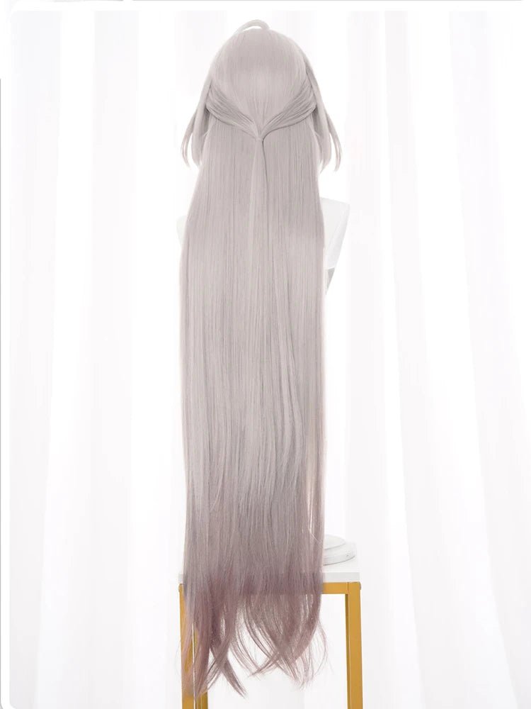 Perruque Cosplay Acheron Honkai Star Rail Rouge Mélangé Résistante à la Chaleur