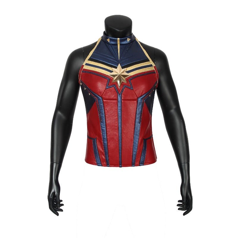Costume Cosplay Captain Marvel Endgame - Combinaison avec Chaussures - Tenue Héros Avengers 4