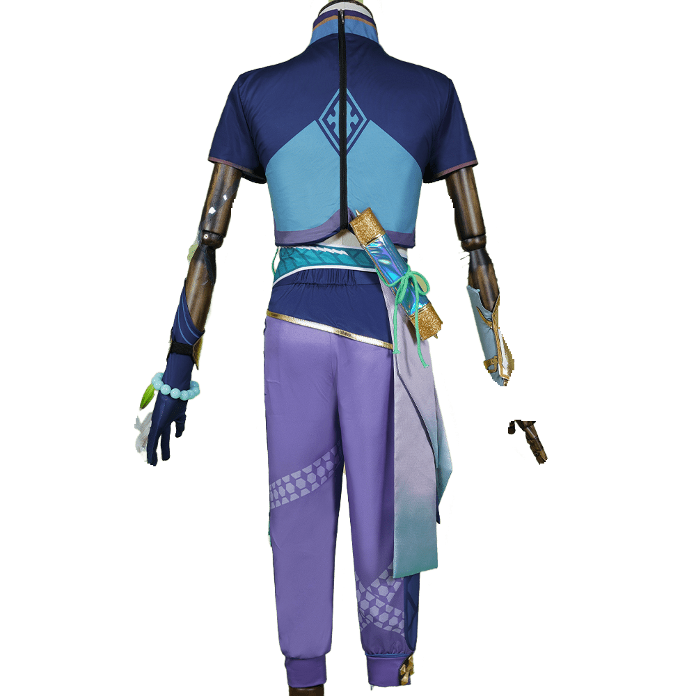 Costume Cosplay Baizhu Genshin Impact – Tenue de Jeu Immersive pour Hommes