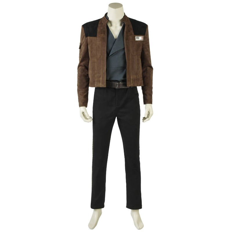 Costume Cosplay Han Solo - Haut, Pantalon, Manteau, Ceinture pour Halloween & Fêtes