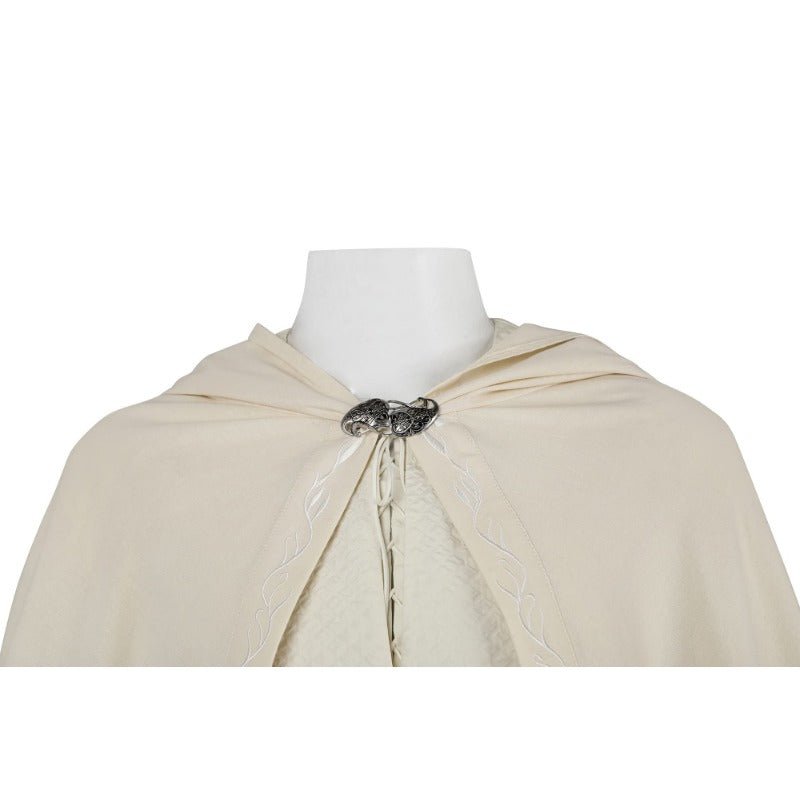 Costume Cosplay Gandalf le Blanc du Seigneur des Anneaux Complet avec Cape et Chaussures