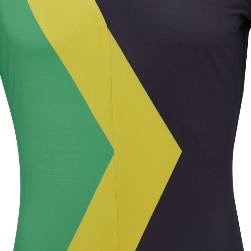 Combinaison Cosplay Équipe Jamaïcaine de Bobsleigh Cool Runnings pour Adultes