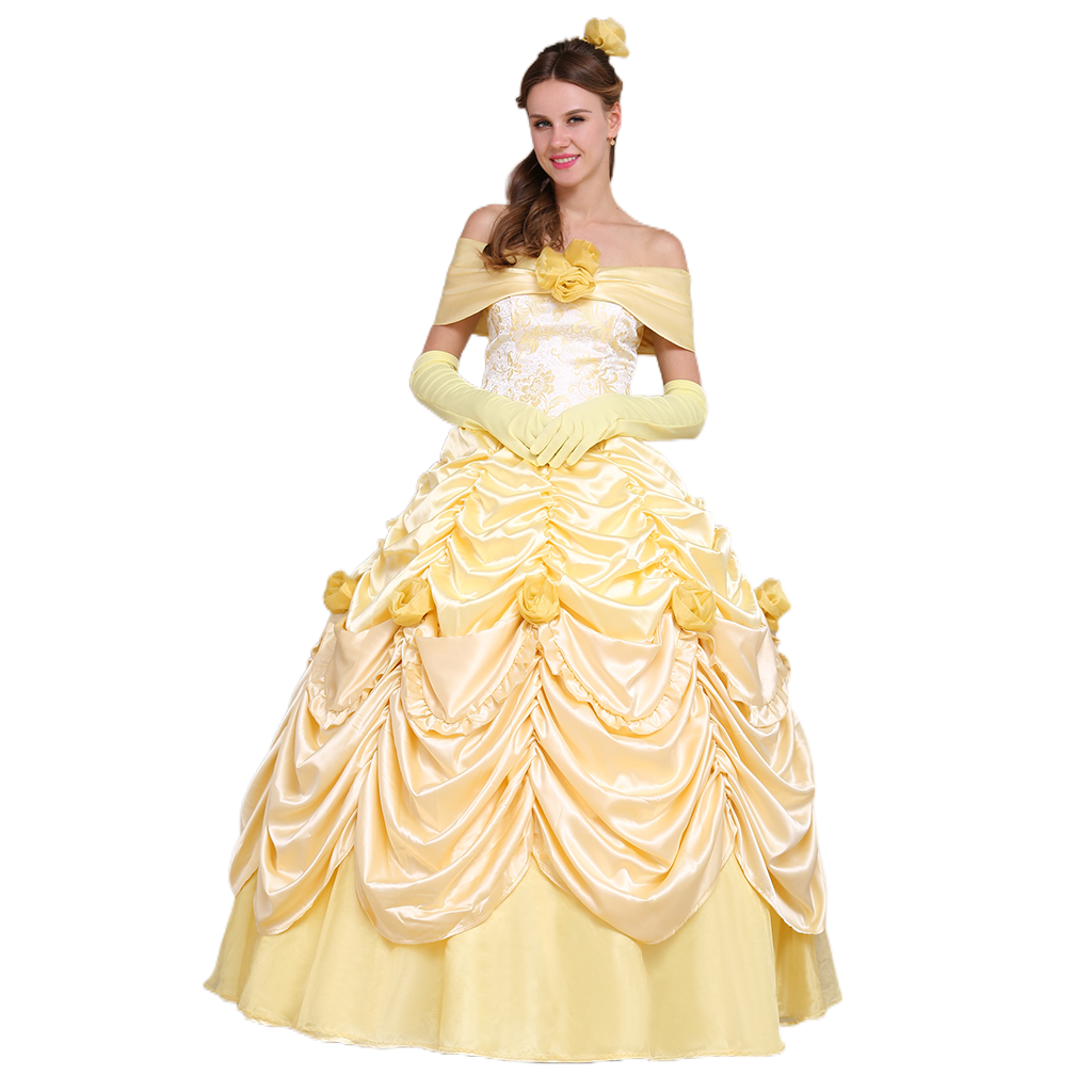 Costume Cosplay Belle - La Belle et la Bête | Robe Princesse Disney pour Halloween et Événements