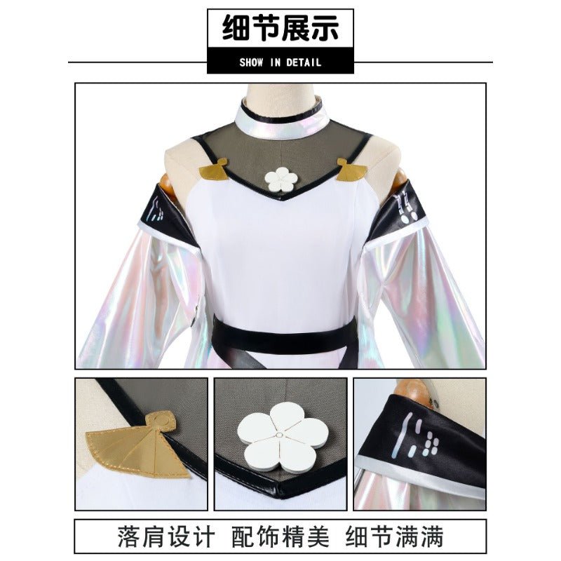 Costume Cosplay Genshin Impact Yae Miko - Élégante Tenue du Renard sur le Trône