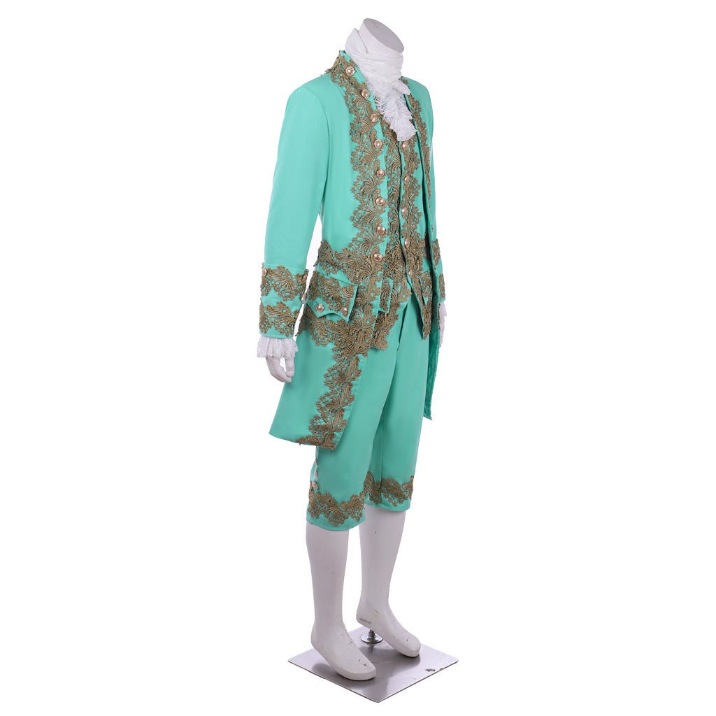 Costume Homme Rococo 18ème Siècle - Costume Colonial Vert | Série Médiévale L'AniMirage