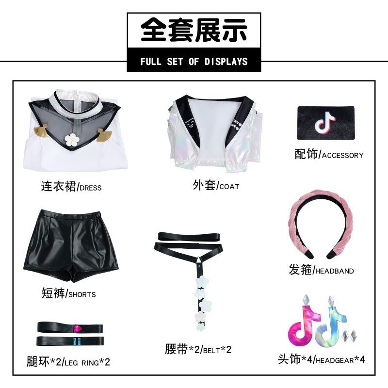 Costume Cosplay Genshin Impact Yae Miko - Élégante Tenue du Renard sur le Trône